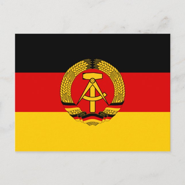 East Germany Flag Postcard (Front)