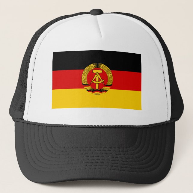 East Germany Flag Trucker Hat (Front)