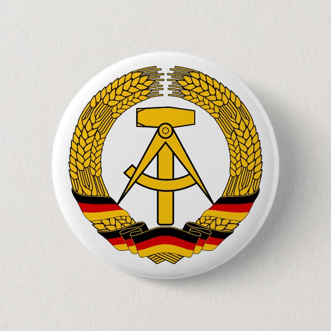 East Germany National Emblem Button (Front)