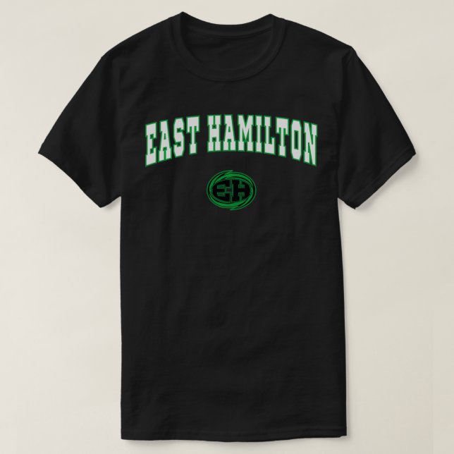 East Hamilton High School Hurricanes  T-Shirt (Design Front)