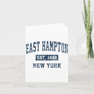 East Hampton New York Ny Vintage Srts Design Nav  Card