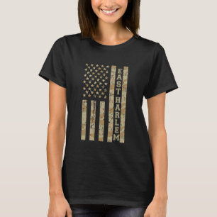 East Harlem Neighborhood New York Desert Camo Dist T-Shirt