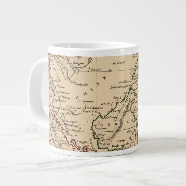 East India Islands Large Coffee Mug (Front Left)