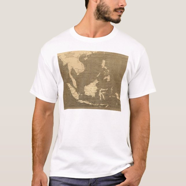 East India Islands Map by Arrowsmith T-Shirt (Front)