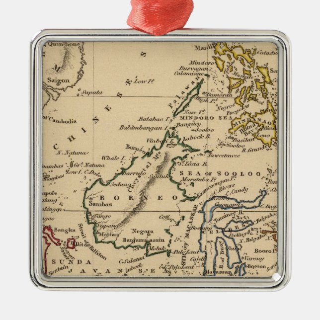 East India Islands Metal Tree Decoration (Front)
