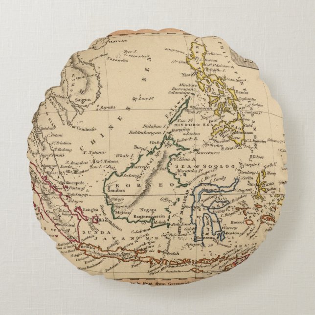 East India Islands Round Cushion (Front)