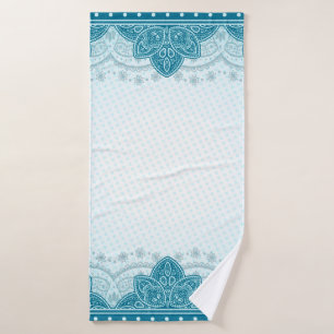 East indian pattern mandala paisley bath towel