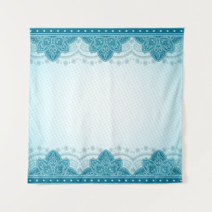 East indian pattern mandala paisley tapestry