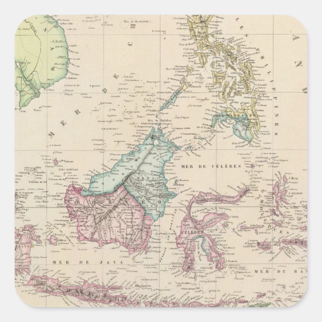 East Indies Square Sticker (Front)