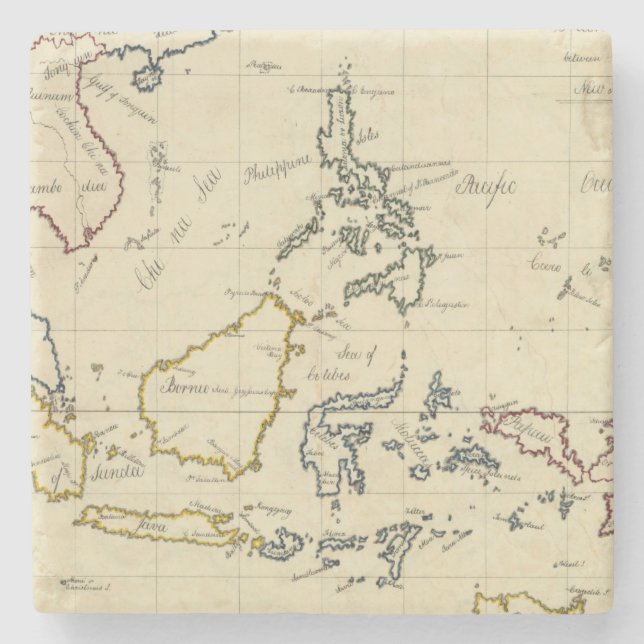 East Indies Stone Coaster (Front)
