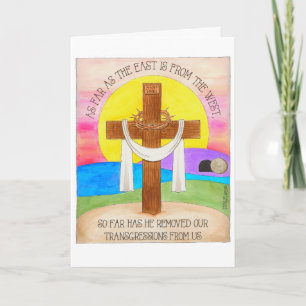 East is from the West Easter Card