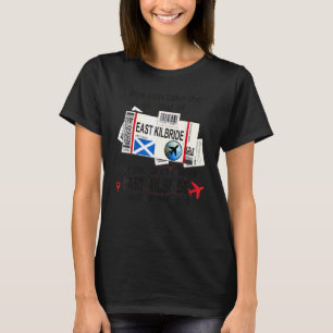 East Kilbride Girl  East Kilbride Boarding Pass T-Shirt