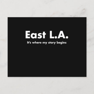 East La Its Where My Story Begins Los Angeles Tee Postcard