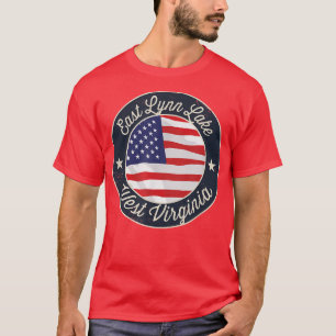 East Lynn Lake - Patriotic West Virginia Souvenir T-Shirt