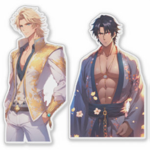 East Meets West Husbando Sticker Pack   Anime Fant