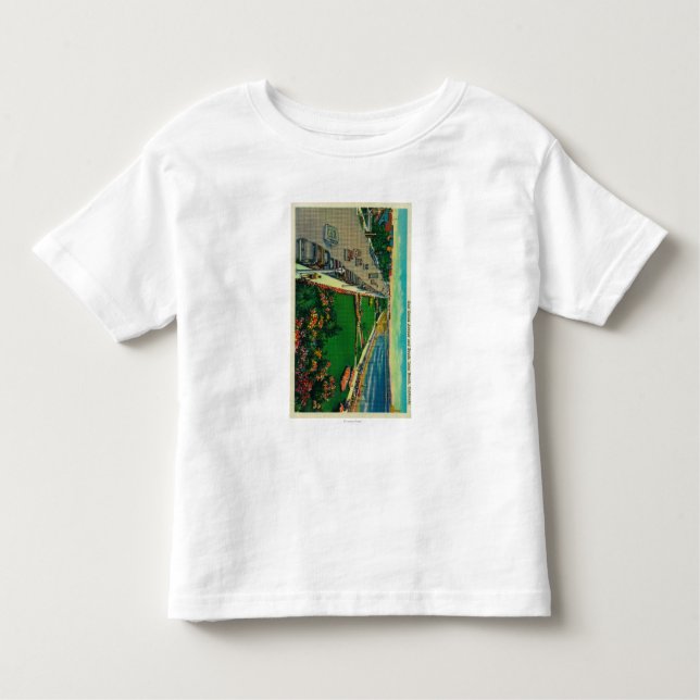 East Ocean Avenue and BeachLong Beach, CA Toddler T-Shirt (Front)