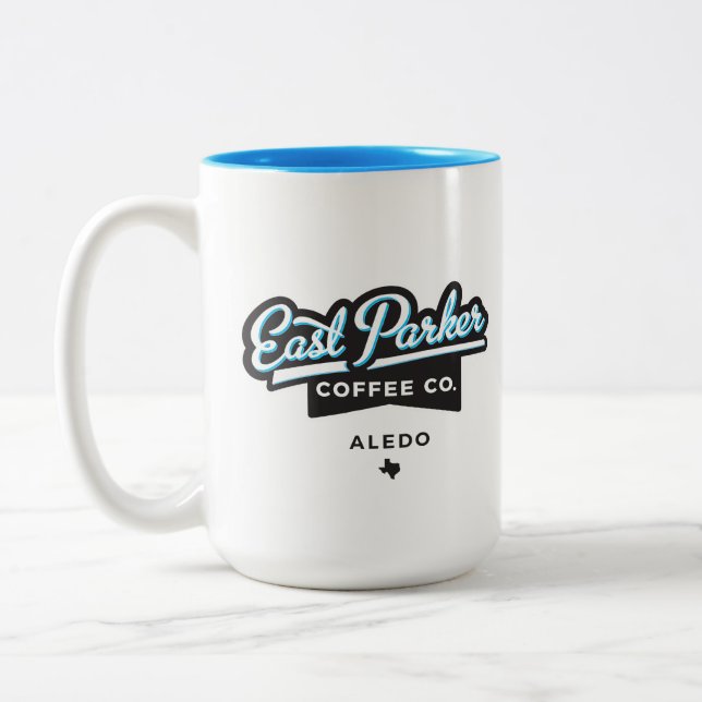 East Parker Script Logo Coffee Mug Cup (Left)