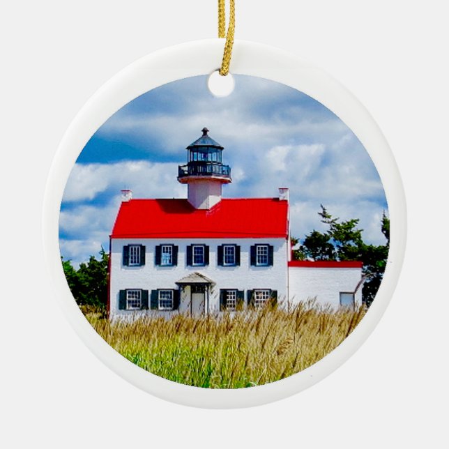 East Point Lighthouse Ceramic Tree Decoration (Front)