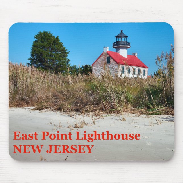 East Point Lighthouse, New Jersey Mousepad (Front)