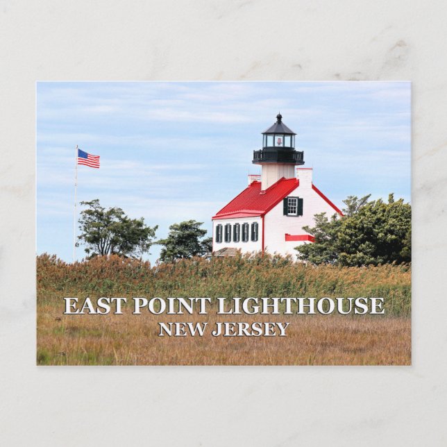 East Point Lighthouse, New Jersey Postcard (Front)