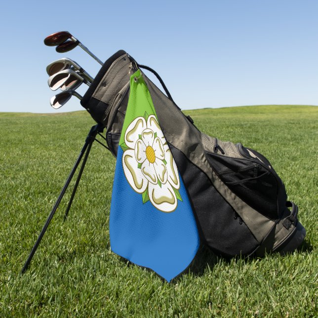 East Riding of Yorkshire county flag Golf Towel (Green)