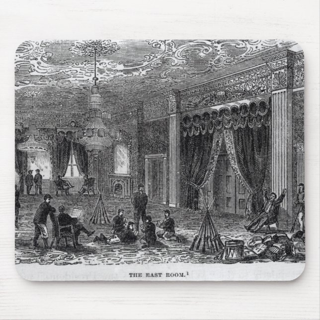 East Room of the White House During the Civil Mouse Pad (Front)