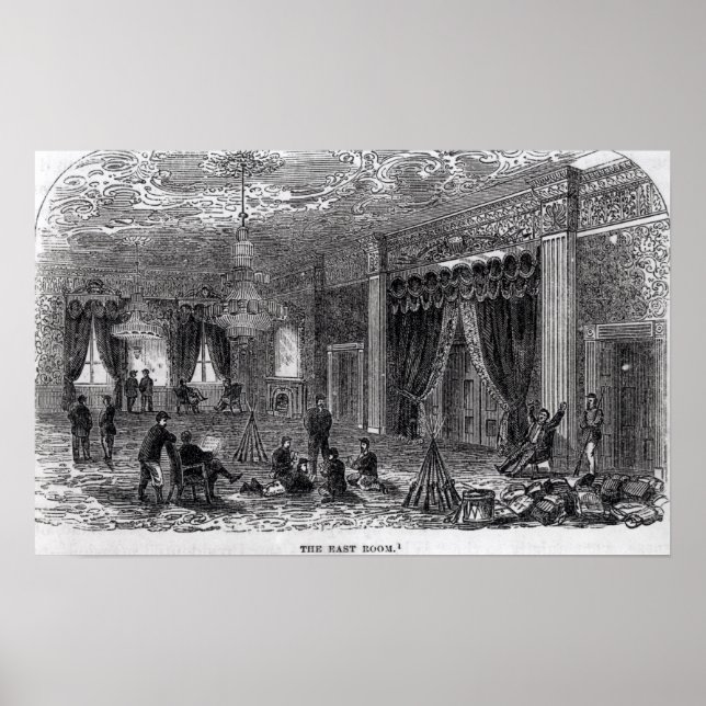 East Room of the White House During the Civil Poster (Front)