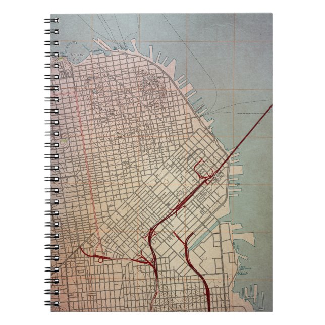 East San Francisco Topographic Map Notebook (Front)