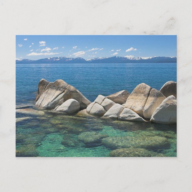 East Shore Rocks, Lake Tahoe... Postcard (Front)