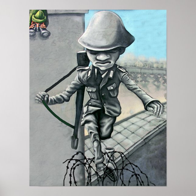 East Side Gallery, Berlin Wall, Sentry on Wall (ac Poster (Front)