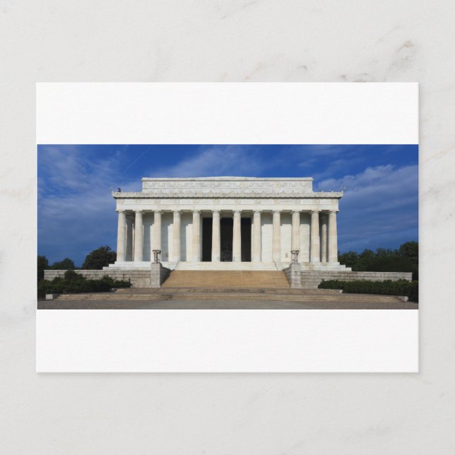 East Side of the Lincoln Memorial Washington D.C. Postcard (Front)