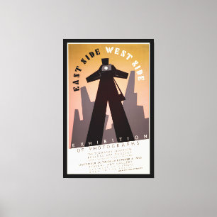 East Side West Side WPA Exhibition Canvas Print