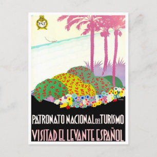 East Spain vintage travel Postcard