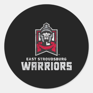 East Stroudsburg Esu Warriors Large Classic Round Sticker