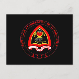 East Timor Coat of Arms Postcard