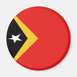East Timor Fisheye Flag Magnet