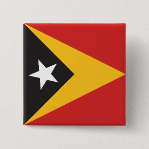 East Timor Flag 15 Cm Square Badge