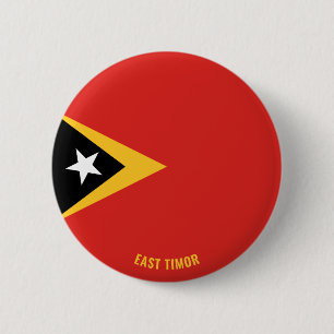 East Timor Flag Charming Patriotic 6 Cm Round Badge