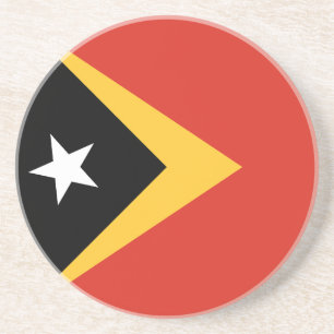 East Timor Flag Coaster
