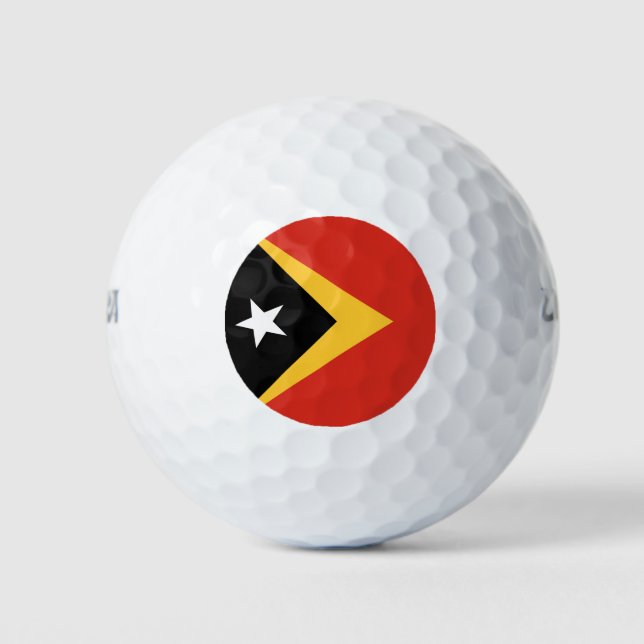 East Timor Flag Golf Balls (Front)