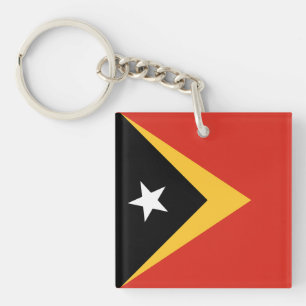East Timor Flag Key Ring