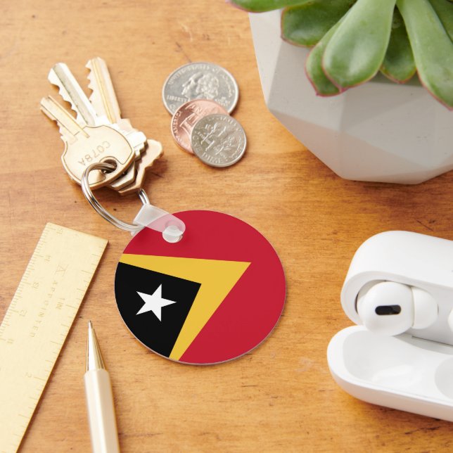 East Timor flag Key Ring (Desk)