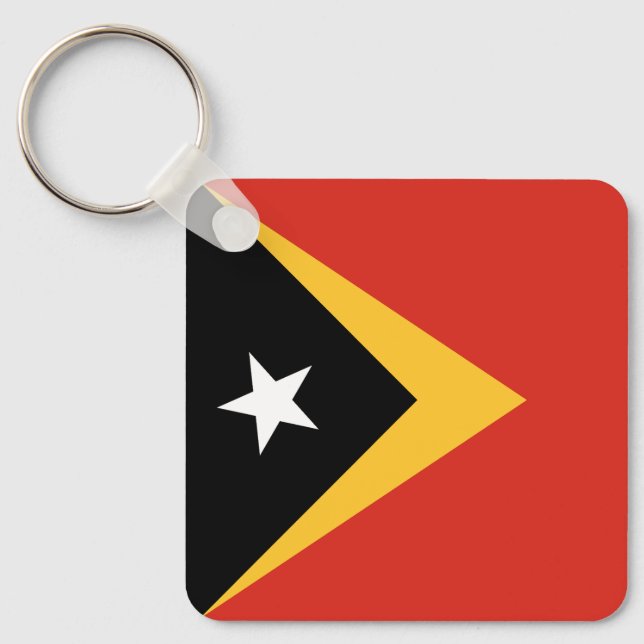 East Timor Flag Key Ring (Front)