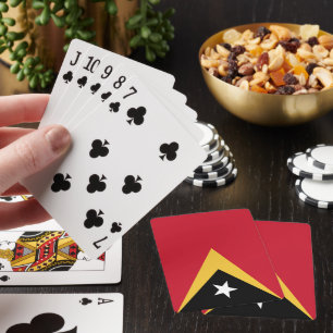 East Timor flag Playing Cards