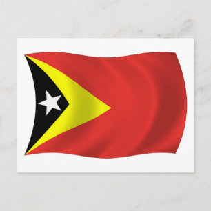 East Timor Flag Postcard