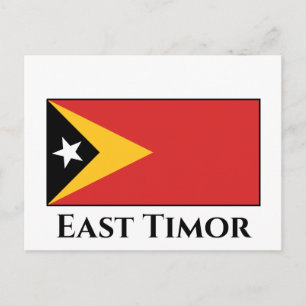 East Timor Flag Postcard