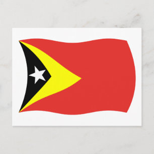 East Timor Flag Postcard