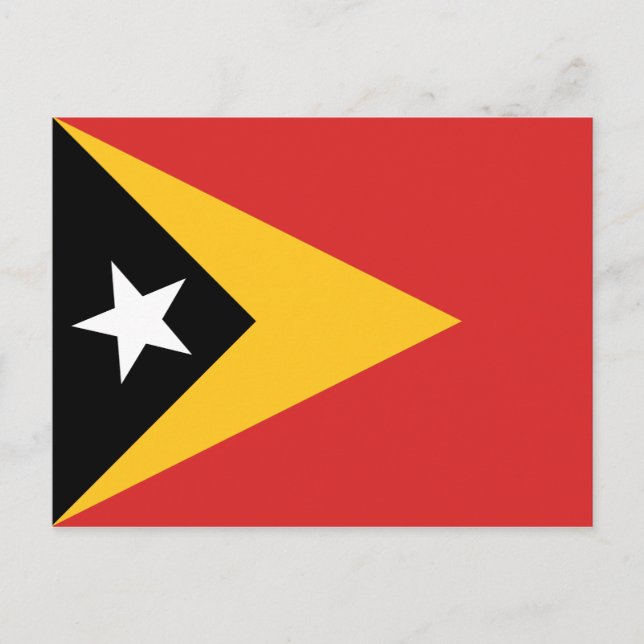 East Timor Flag Postcard (Front)