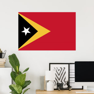East Timor flag Poster