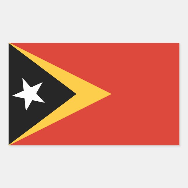 East Timor Flag Rectangular Sticker (Front)